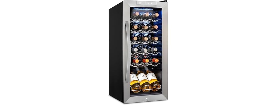 Schmecke 18 Bottle Compressor Wine Cooler Refrigerator w/Lock