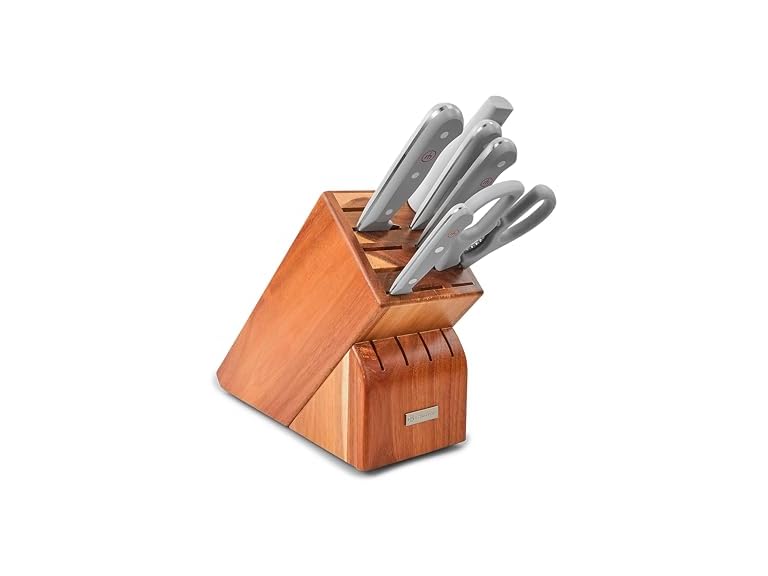WUSTHOF Gourmet Grey 7-Piece Knife Block Set