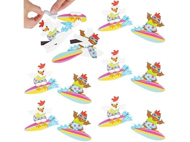 Fun Express Surfing Chicken Magnet Kit 12Pk