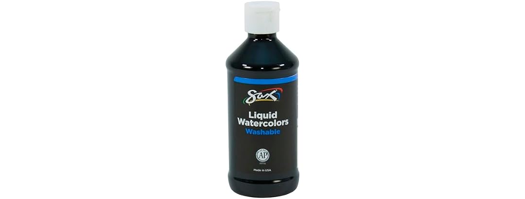 Sax Watercolor Liquid Paint Black 8oz