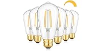 Kondras 7W Dimmable LED Light Bulbs, 60Watt Warm Light