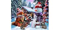Springbok Christmas Critters 500 Piece Puzzle