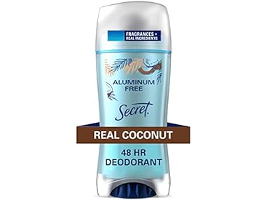 Secret Aluminum Free Deodorant for Women, Coconu