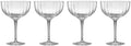 Lenox Glassware, Curva Coupe Set Of 4,(Clear)