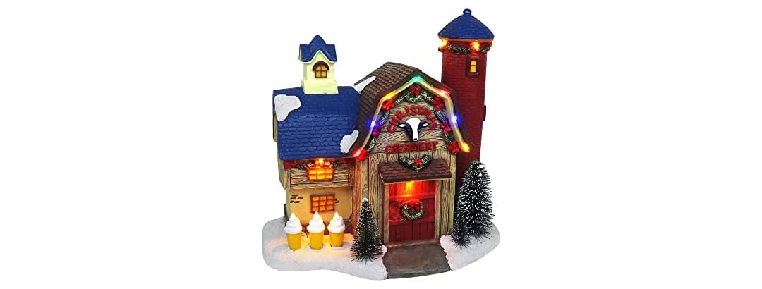 Christmas Village Creamery Factory