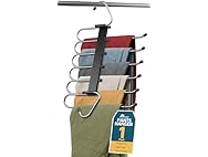 Black Space Saving Pants Hangers 1 Pack