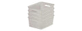 Rattan Storage Baskets 4L 4-Pack