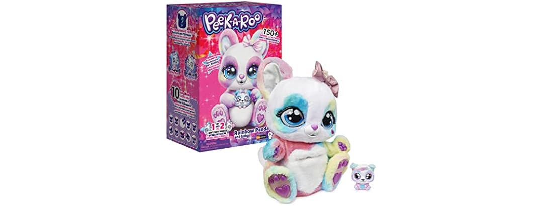 Interactive Rainbow Plush Toy and Baby