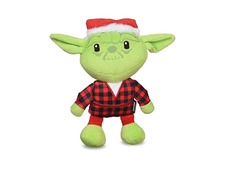 STAR WARS Holiday Yoda Santa Plush Dog Toy