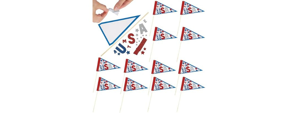 Fun Express Team USA Pennant Flag Kit