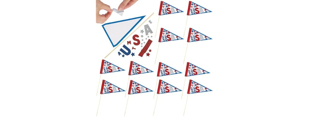 Fun Express Team USA Pennant Flag Kit