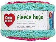 RED HEART Fleece Hugs Yarn, Lilies