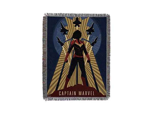 Captain Marvel Woven Tapestry Blanket