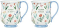 Oneida Coffee Mug Set, First Blooms Blue Mugs 2 Pieces