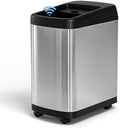 ELLO&ALLO 13 Gallon Kitchen Trash Can with Roll Up Lid