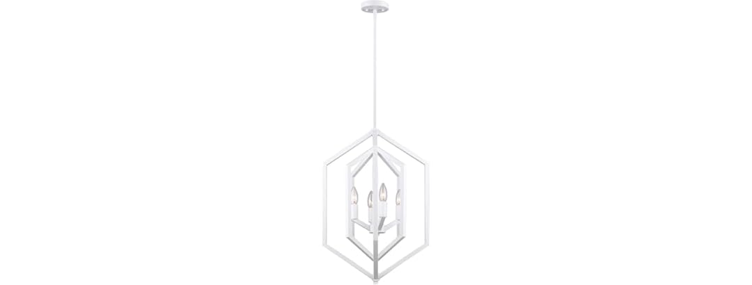 Canarm Netto Chandelier, Matte White Color