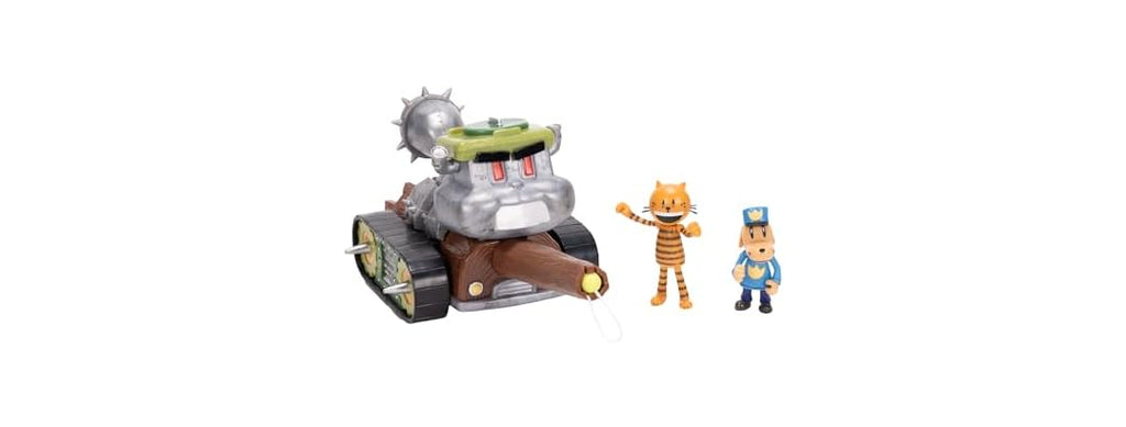JAKKS Dog Man Squirrel Tank Shooter Vehicle