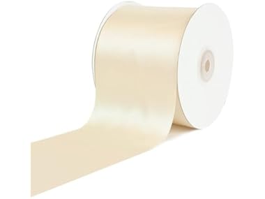 Satin Ribbon 3" 25 Yards Ivory