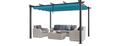 10'x13' Outdoor Retractable Pergola with Beige