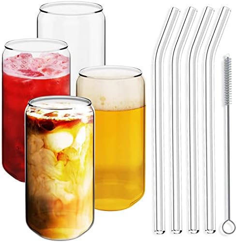 Can Shaped Beer Glasses 20oz Set of 8