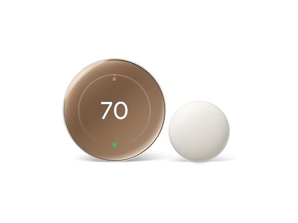 Google Nest 4th Gen Thermostat + 2nd Gen Sensor - Gold