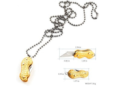 Portable Folding Knife Peanut-Shaped