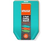 IMUSA 3-Pack Plastic Cutting Board Set