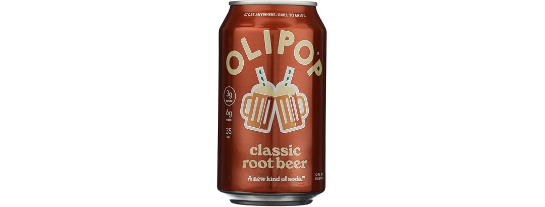 OLIPOP Classic Root Beer Prebiotic Soda
