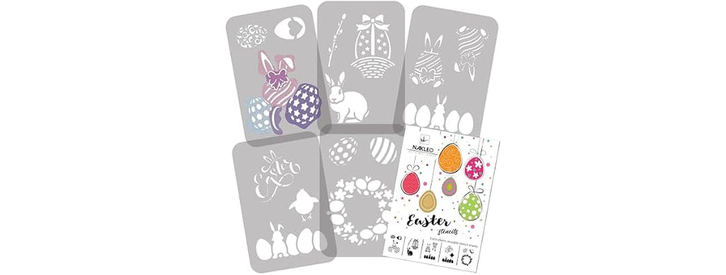NAKLEO Easter Painting Stencils Set 5 A4