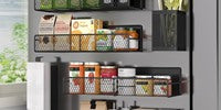 Magnetic Spice Rack 6pc Black