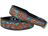 Affilare Leather Dog Collar Western Style Hea