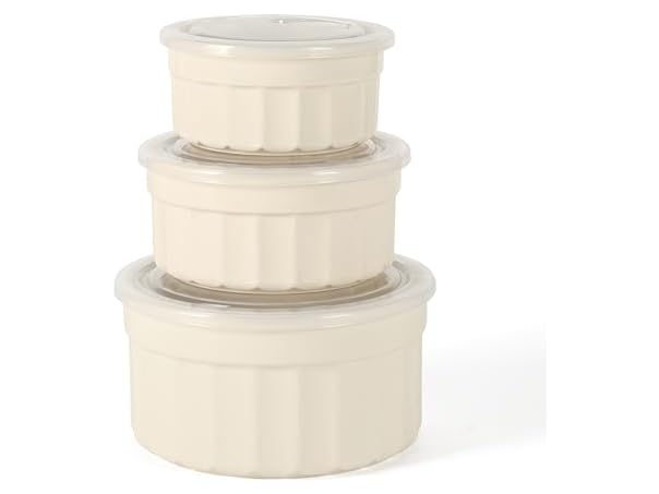 Martha Stewart 6 Piece Stoneware Meal Prep Container Set