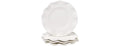 Perlette Cream Beaded Salad Plates