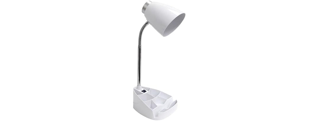 Creekwood Home Gooseneck Desk Lamp White