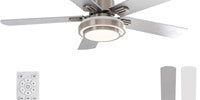 52" LED Ceiling Fan w/ Remote & Light- Choose Color
