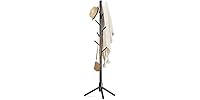 Wooden Coat Rack Stand With 8 Hooks