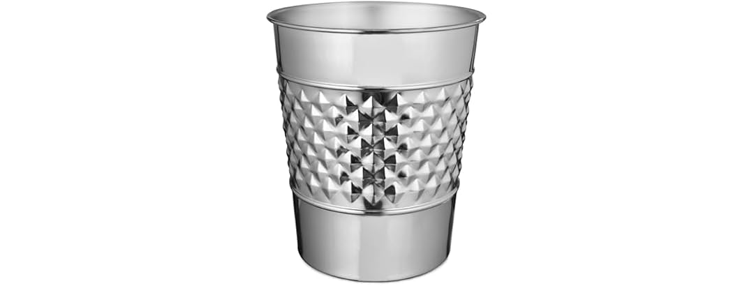 Monarch Abode Metal Bathroom Trash Can