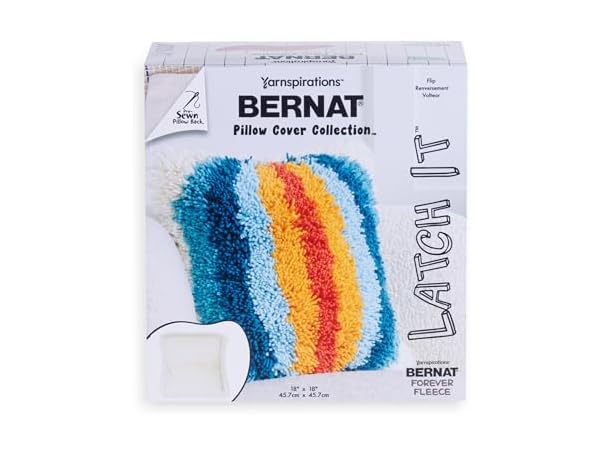 Bernat Latch It Kit – Fleece Pillow Cover, Flip