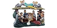 Lighted Christmas Village Nativity Scene
