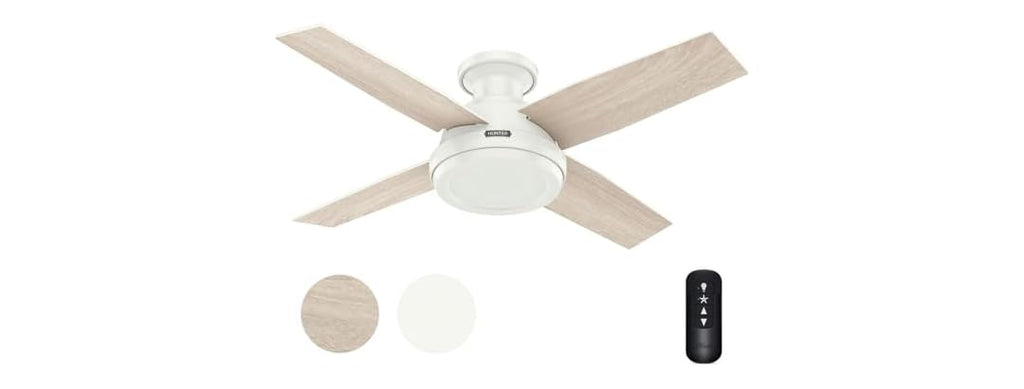 Hunter Fan 44" Fresh White w/ Remote