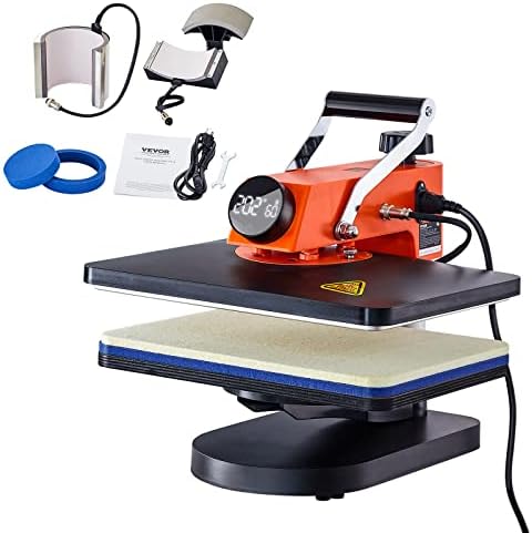 5-in-1 Heat Press Machine, 12" x 15" Fast