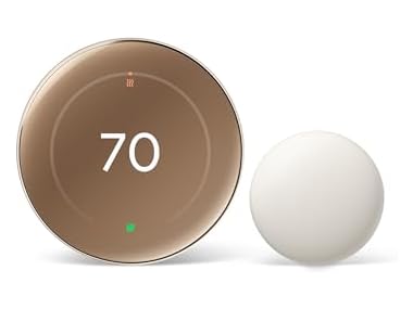 Google Nest 4th Gen Thermostat + 2nd Gen Sensor - Gold