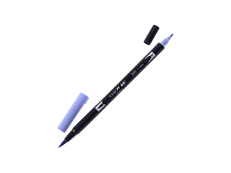 Tombow Dual Brush Pen Mist Purple 553