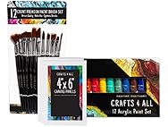 28 Piece Acrylic Paint Set Kit (2 Pack)