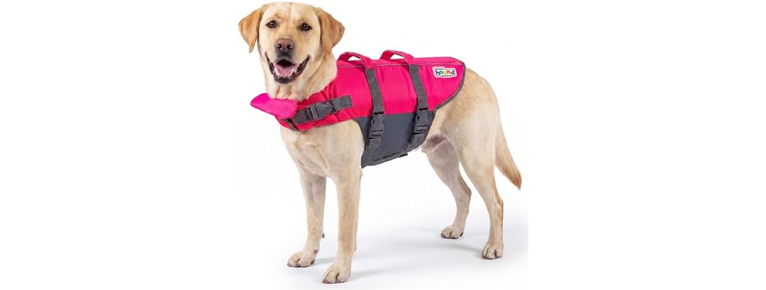 Outward Hound Granby Splash Pink Dog Life Jacket