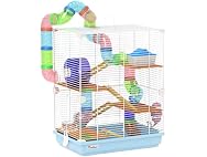 PawHut 18" 5 Tier Hamster Cage with Tubes and