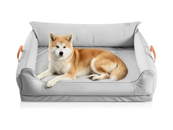 Silver Large Orthopedic Dog Bed