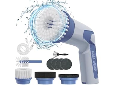 Electric Spin Scrubber w/ 8 Brush Heads