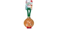 Bow Wow Pet Gingerbread Ornament Rope Plush Dog Toy