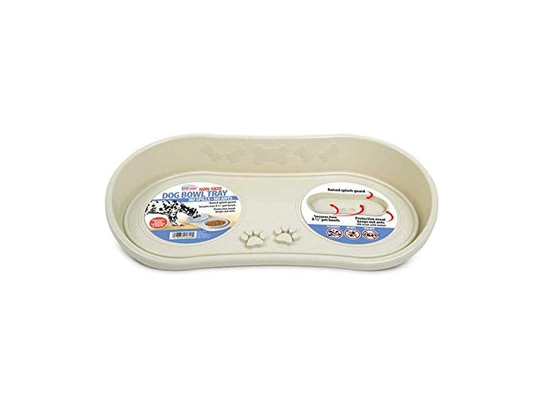 Pet Parade Non-Skid Pet Bowl Tray (Beige)